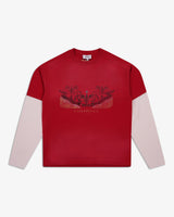 Riverslide Dual Layer T-Shirt in Casa Riviera red