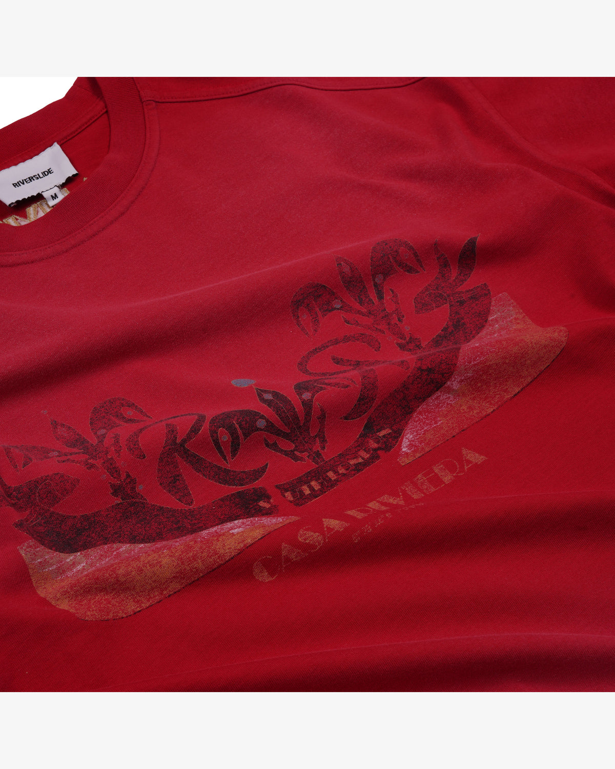 Riverslide Dual Layer T-Shirt in Casa Riviera red – alternate view 4