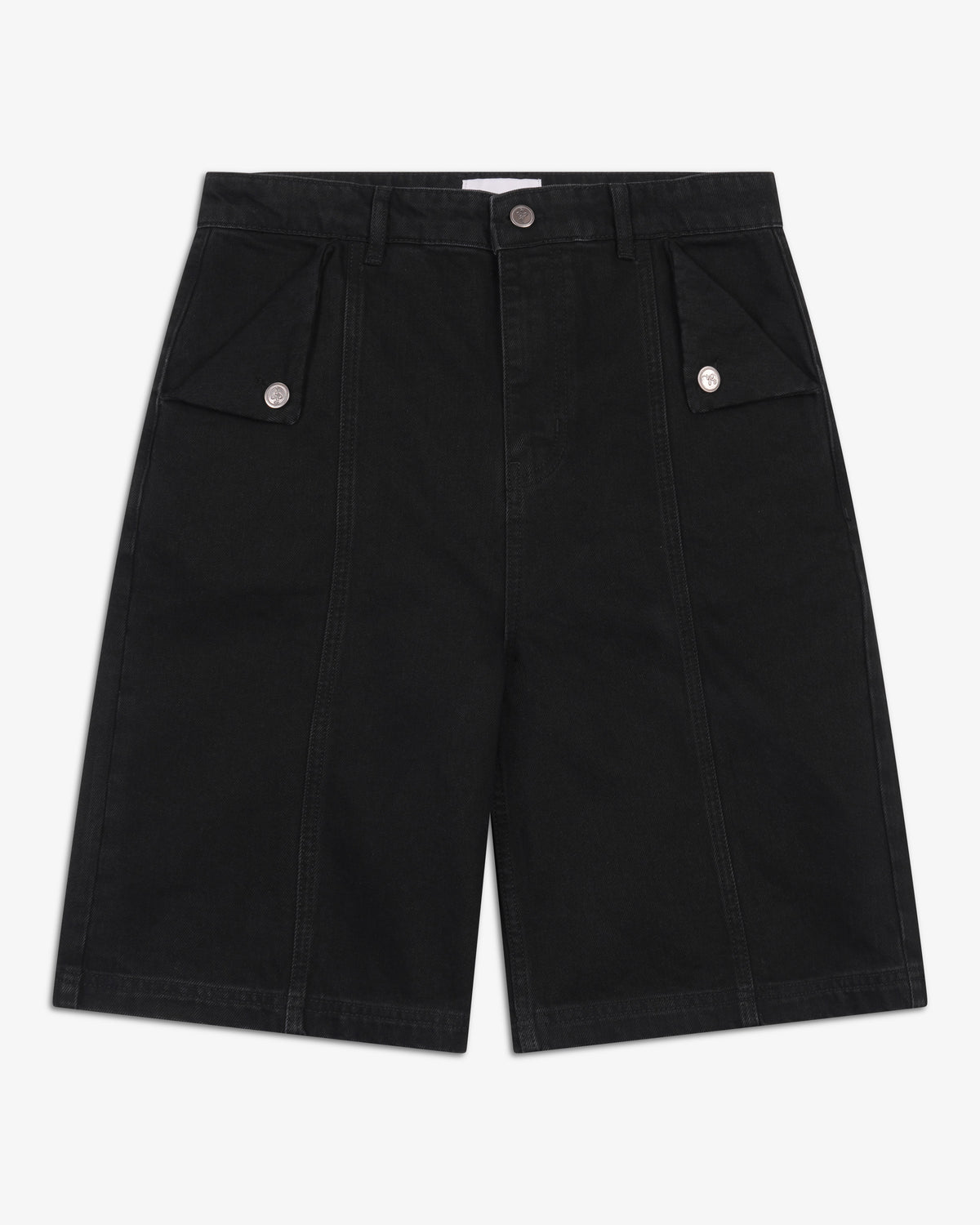 Riverslide Denim Work Short in black with folded pockets