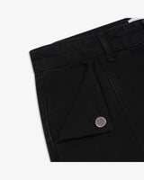 Riverslide Denim Work Short in black with folded pockets – alternate view 2