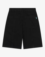 Riverslide Denim Work Short in black with folded pockets – alternate view 3