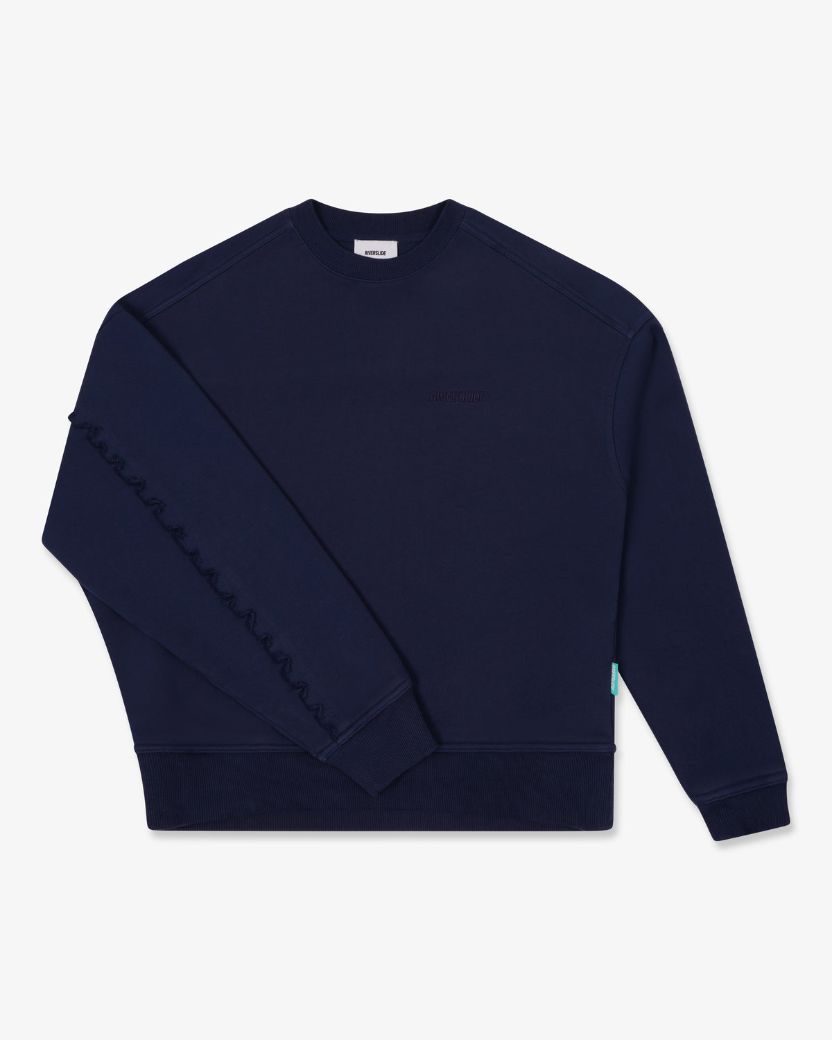Riverslide Jagged Seam Sweatshirt in navy – alternate view 3