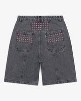 Riverslide Denim Work Short in faded grey – alternate view 2