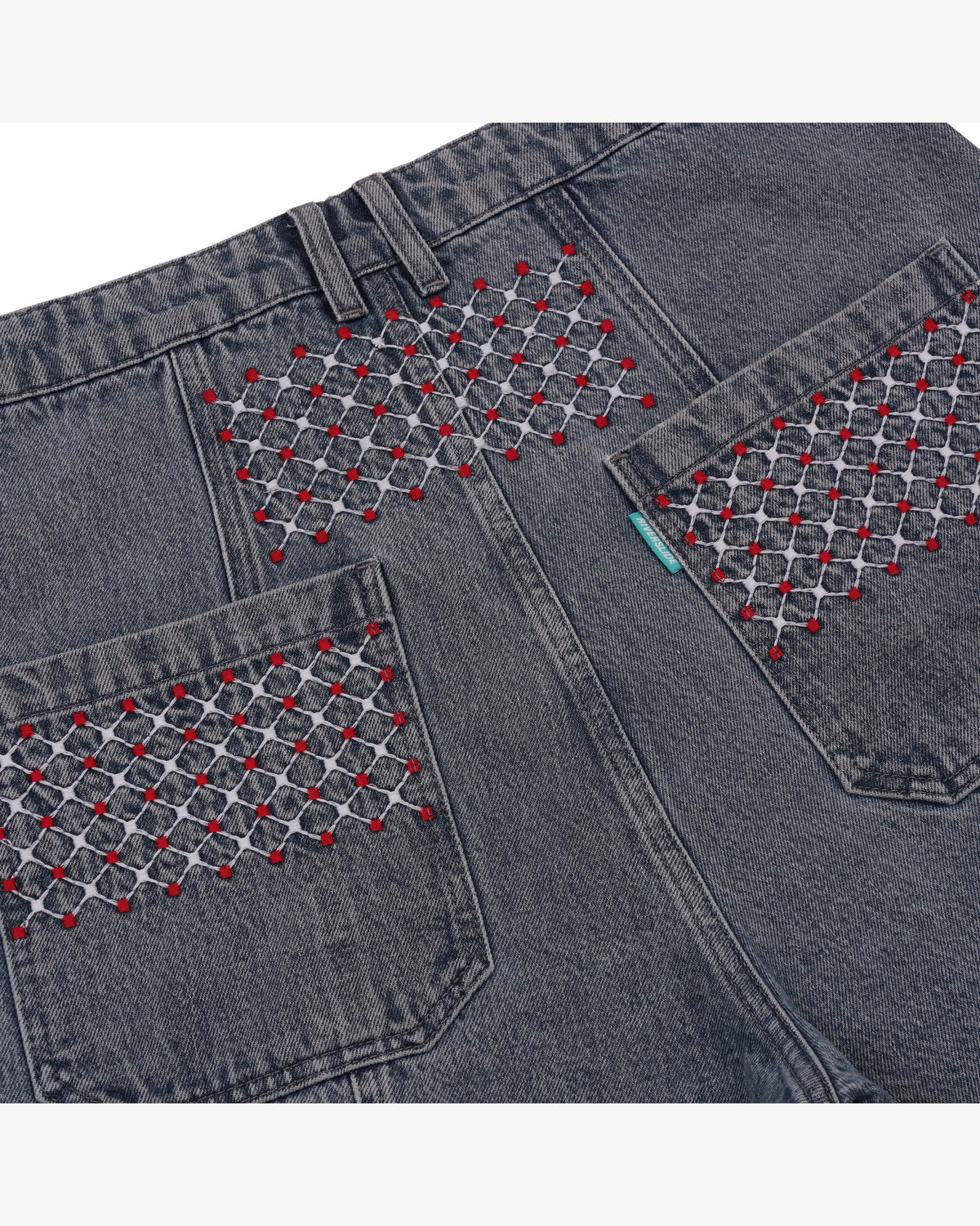 Riverslide Denim Work Short in faded grey – alternate view 3
