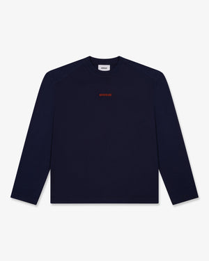 Riverslide Static Logo Long Sleeve T-Shirt in navy