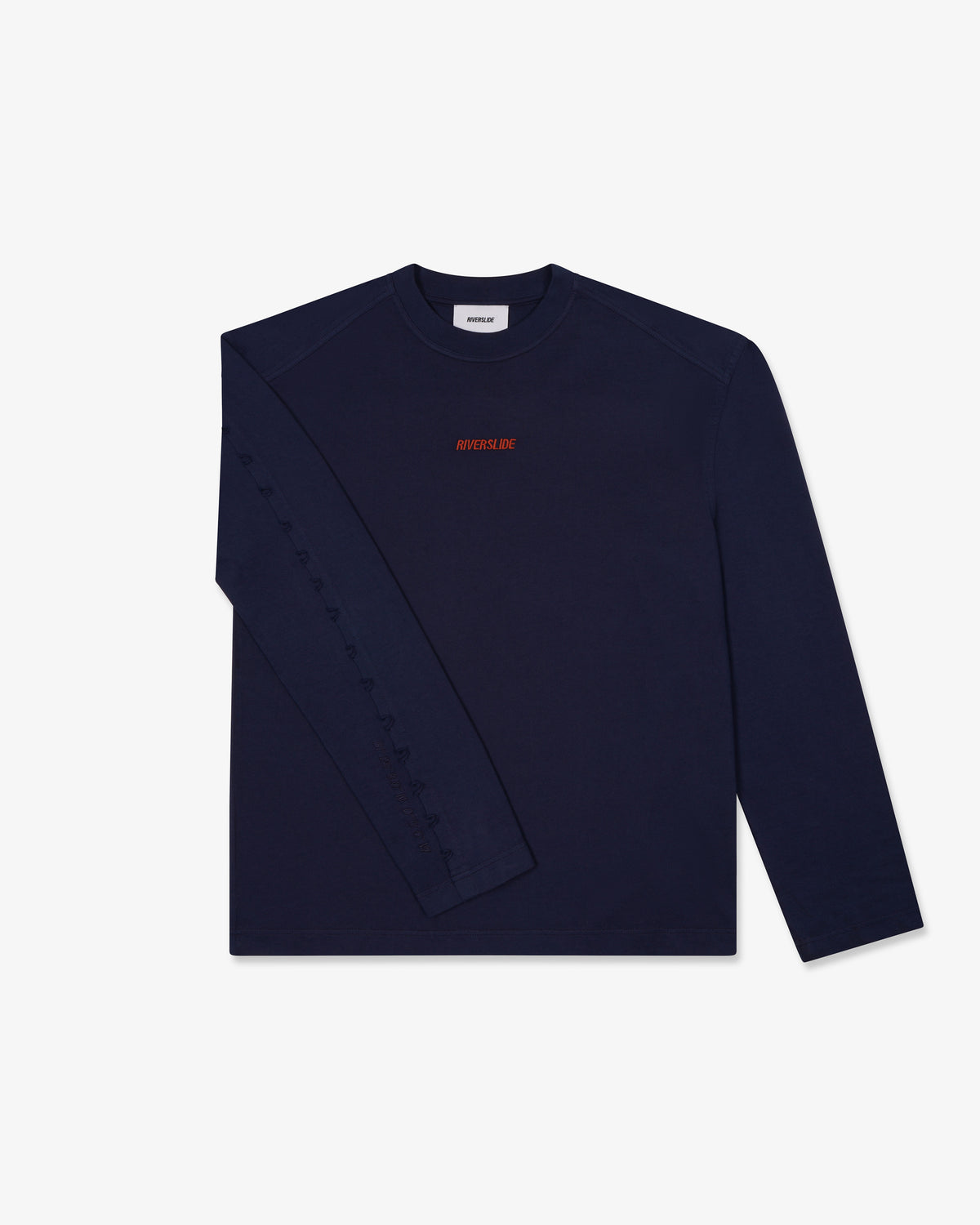 Riverslide Static Logo Long Sleeve T-Shirt in navy – alternate view 3