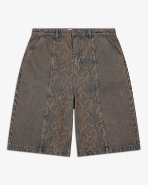 Riverslide Denim Work Short in artifact wash