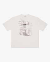 Riverslide Block T-Shirt in off white
