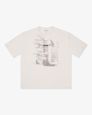 Riverslide Block T-Shirt in off white