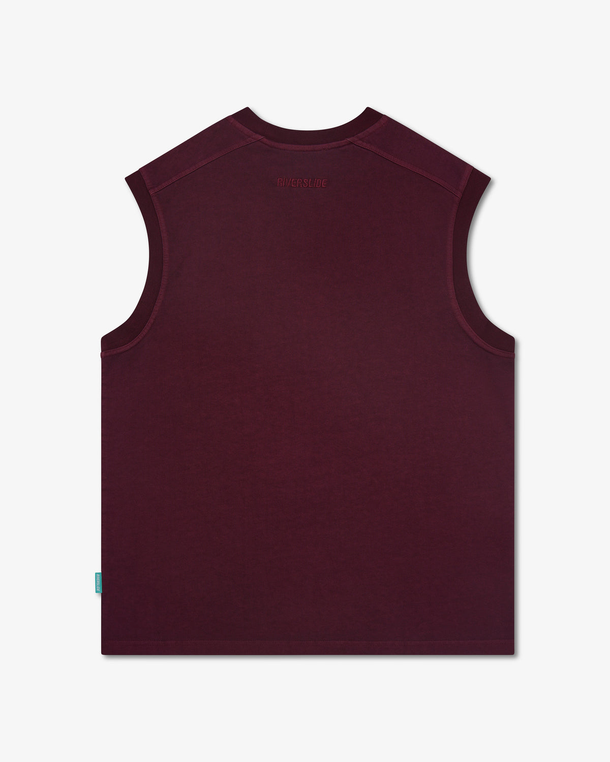 Riverslide Sleeveless T-Shirt in maroon – alternate view 3