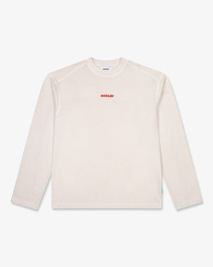 Riverslide Static Logo Long Sleeve T-Shirt in off white