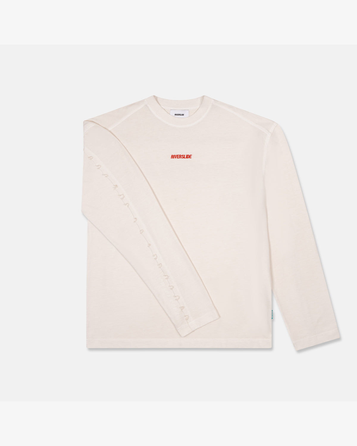 Riverslide Static Logo Long Sleeve T-Shirt in off white – alternate view 3