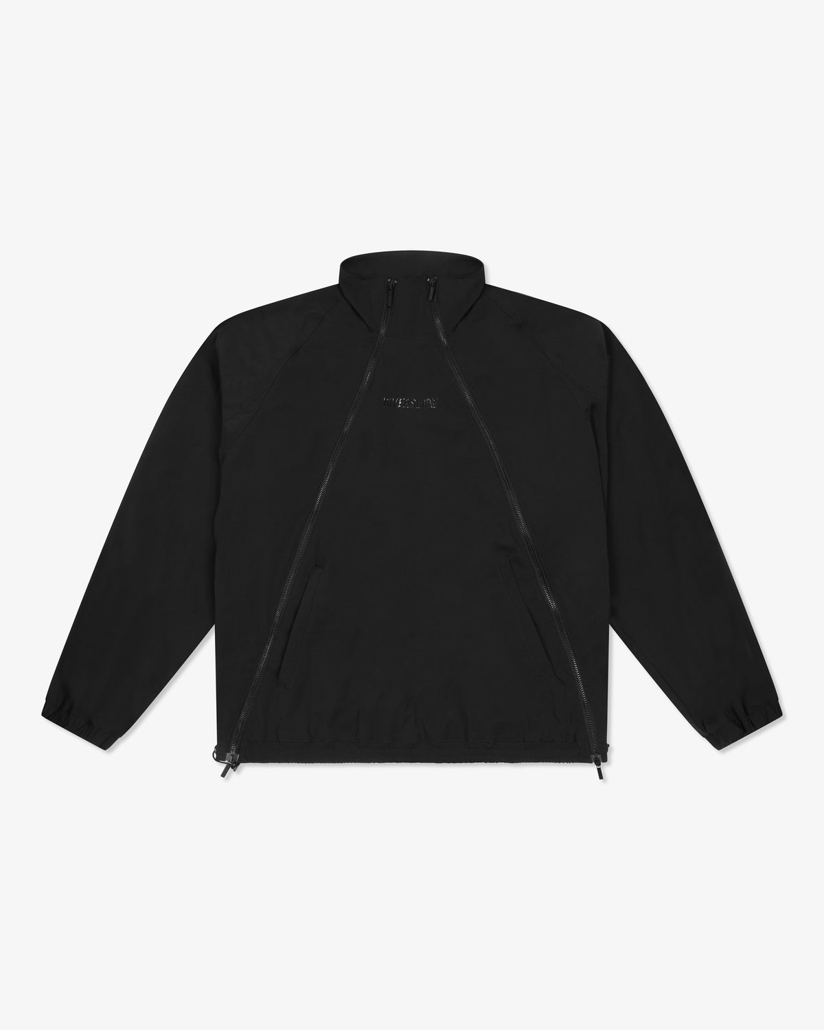 Riverslide Dual-Zip Track Top in black