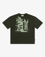 Riverslide Block T-Shirt in military green