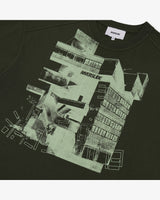Riverslide Block T-Shirt in military green – alternate view 2