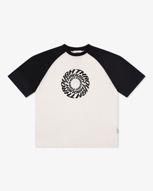 Riverslide Baseball T-Shirt in spiral print