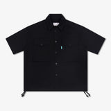 Black Ripstop Short Sleeve Shirt