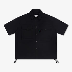 Black Ripstop Short Sleeve Shirt