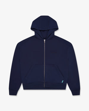 Riverslide Zip-Up Hoodie in navy