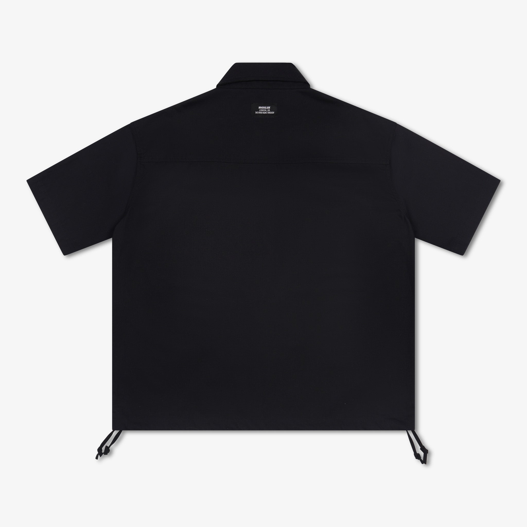 Black Ripstop Short Sleeve Shirt