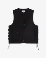 Riverslide Technical Quilted Gilet in black