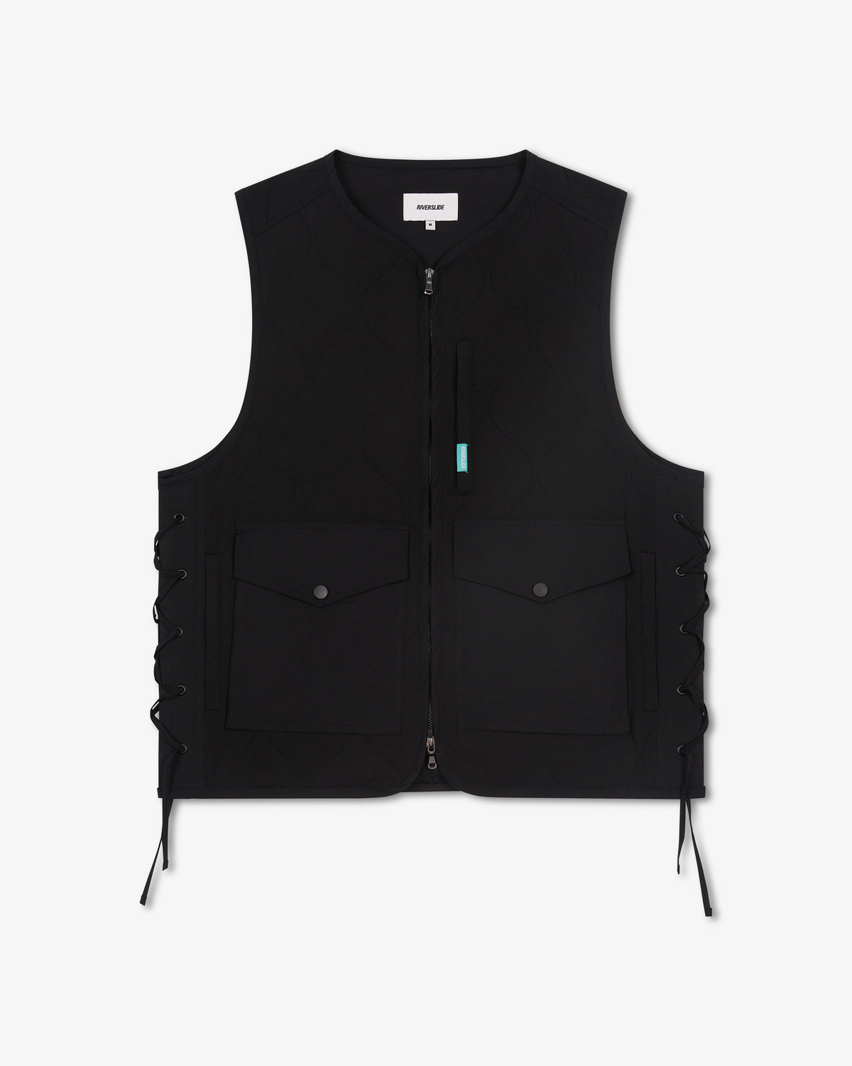 Riverslide Technical Quilted Gilet in black