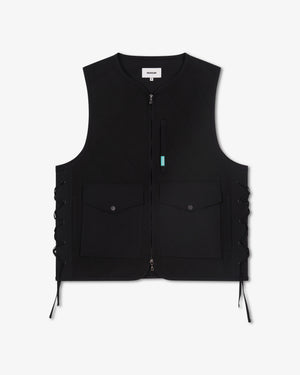 Riverslide Technical Quilted Gilet in black