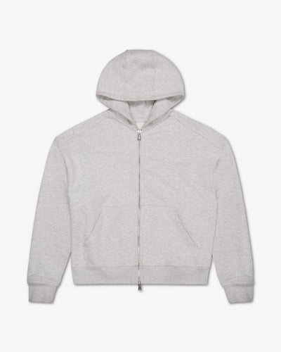 Riverslide Zip-Up Hoodie in grey marl