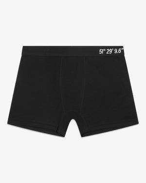 Riverslide Co Ordinate Black Boxers - 2 Pack