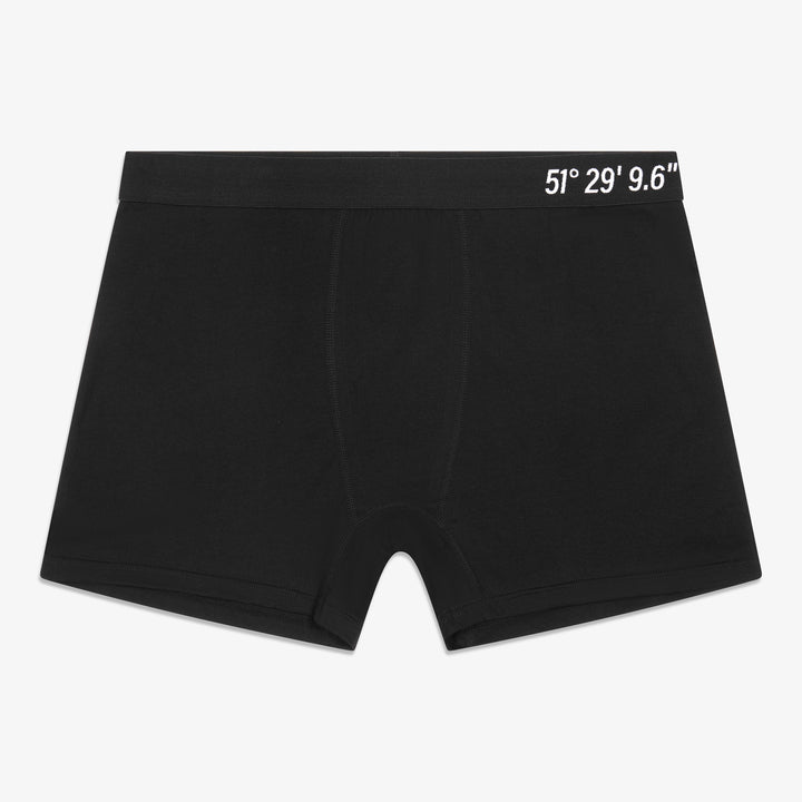 Co Ordinate Black Boxers - 2 Pack