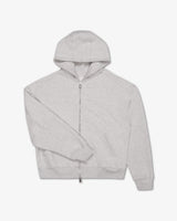 Riverslide Zip-Up Hoodie in grey marl – alternate view 2